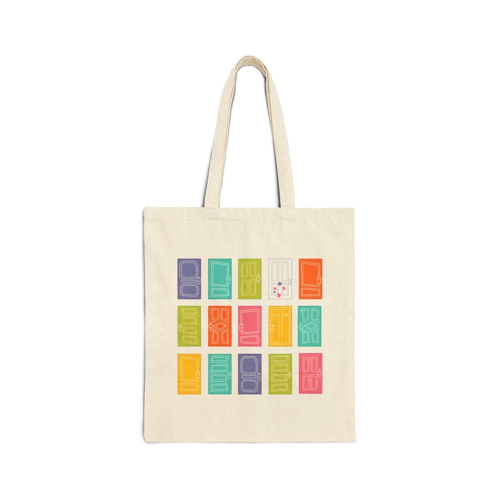 Monster Doors Canvas Tote Double-Sided Print